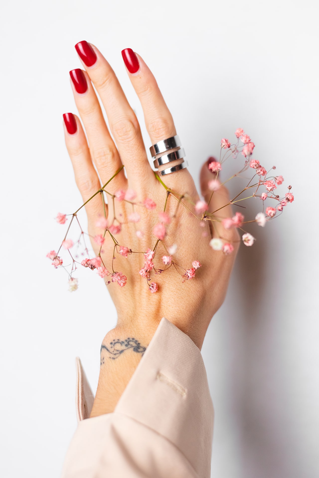 soft-gentle-photo-woman-hand-with-big-ring-red-manicure-hold-cute-little-pink-dried-flowers-white soft-gentle-photo-woman-hand-with-big-ring-red-manicure-hold-cute-little-pink-dried-flowers-white